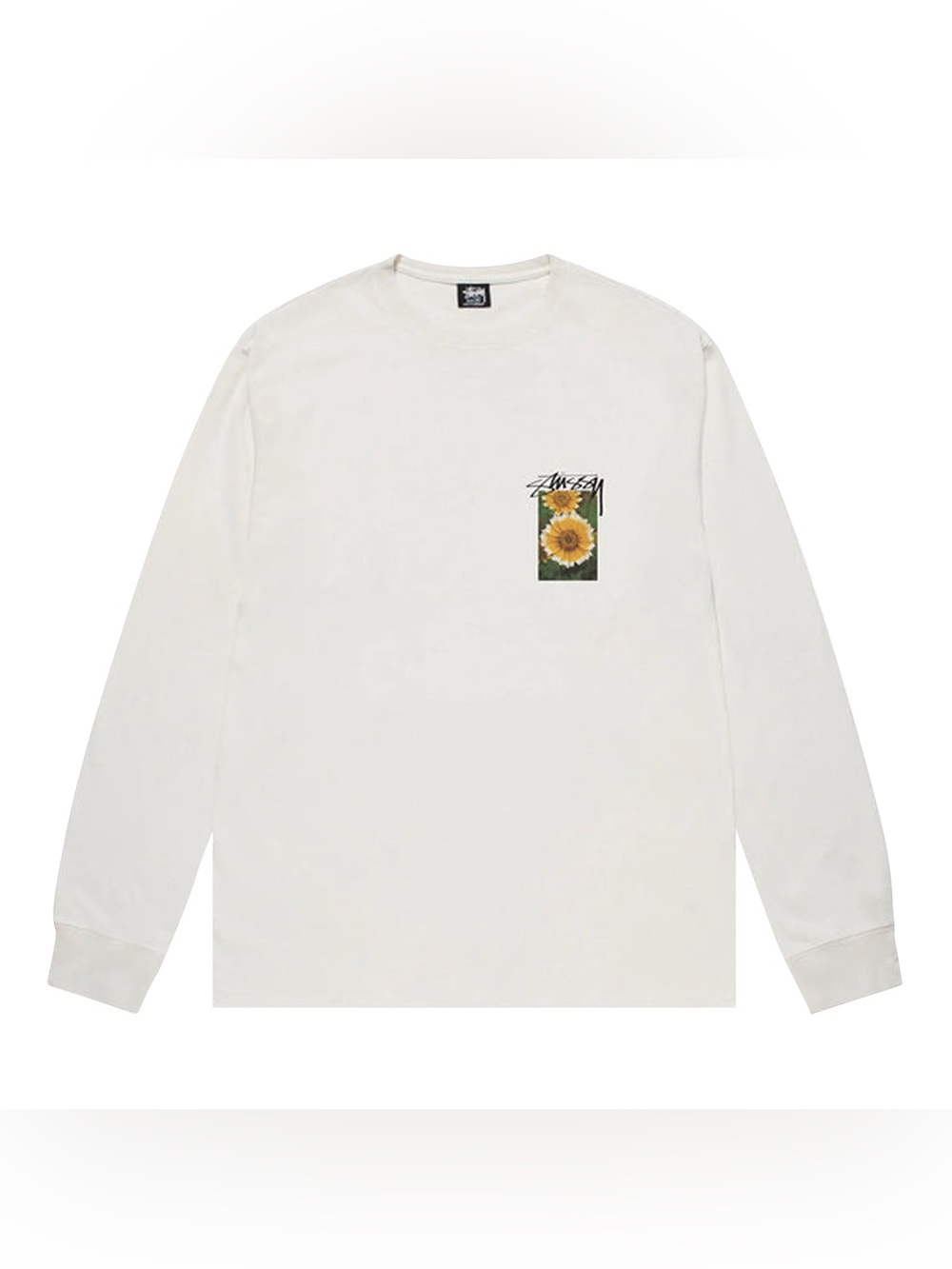 NWT- Stussy Flower Grid Pigment Basic Dyed long sleeved tee